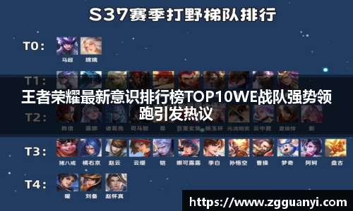 王者荣耀最新意识排行榜TOP10WE战队强势领跑引发热议