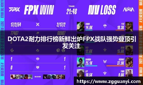 DOTA2耐力排行榜新鲜出炉FPX战队强势登顶引发关注